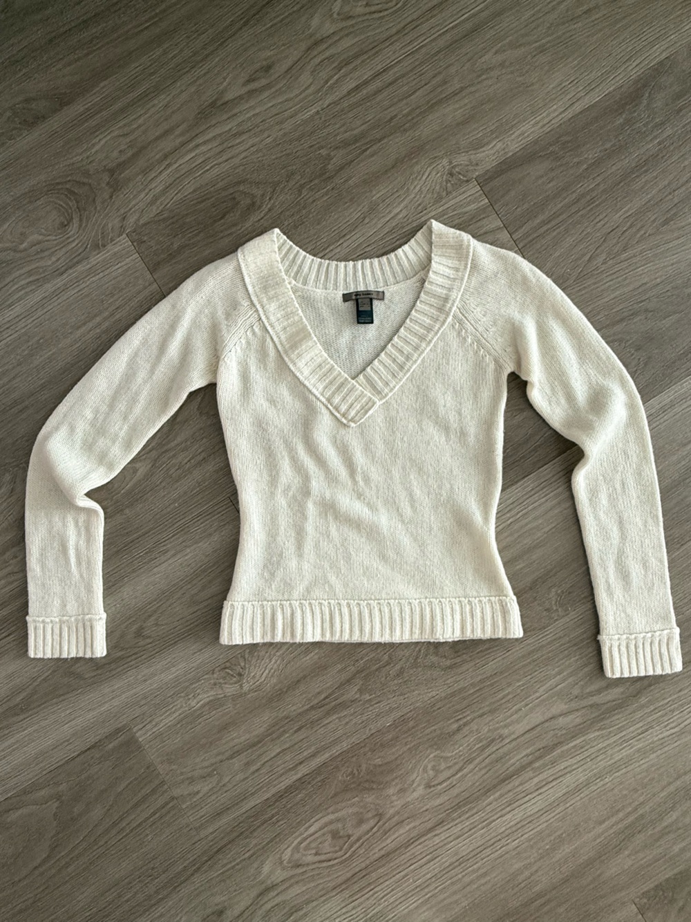 White V-Neck Women’s Sweater